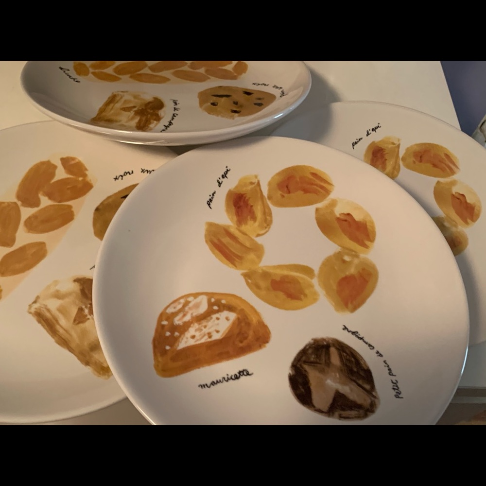 REDUCED!> Kate spade set of 4 FRENCH plates